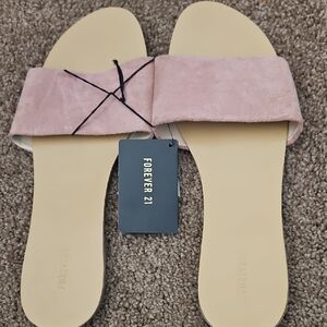 Forever 21 Blush Slide Sandals